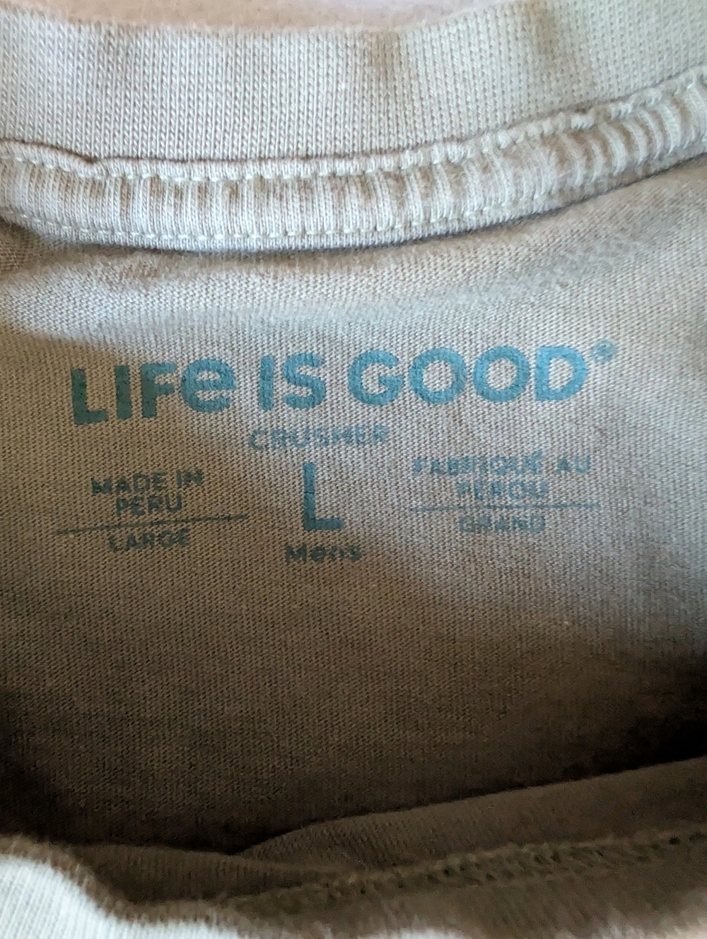 Life is Good Men's Crusher T-Shirt I Like Crafts Beer Humor Graphic Green Sz L image 5